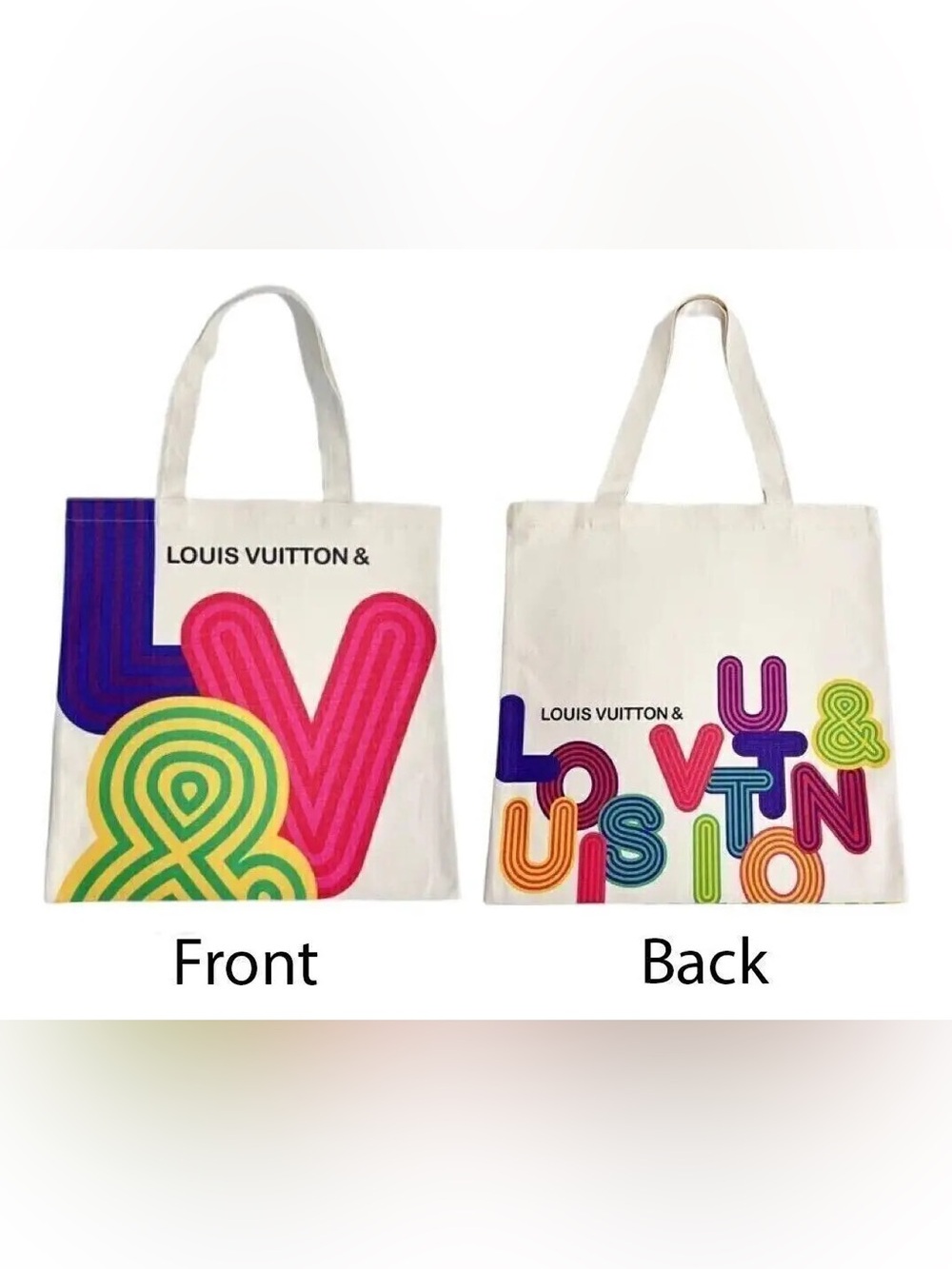 Louis Vuitton and Shenzhen 2021 Eco Canvas Tote Bag Exhibition Limited Edition
